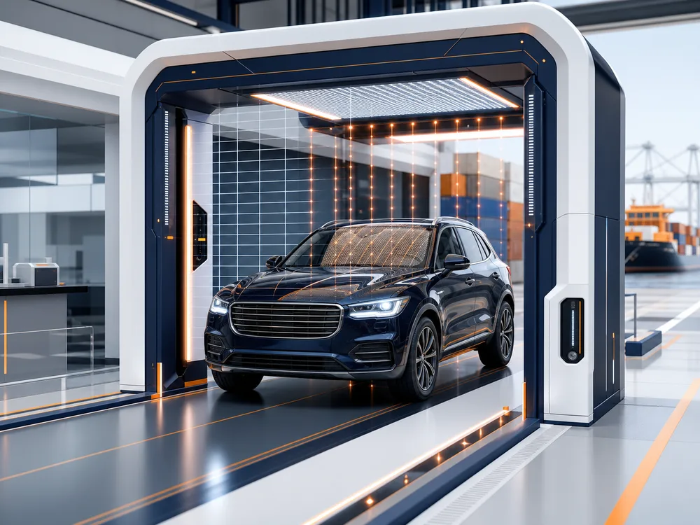 3D Fahrzeugscanner für digitale Autoexport-Bewertung